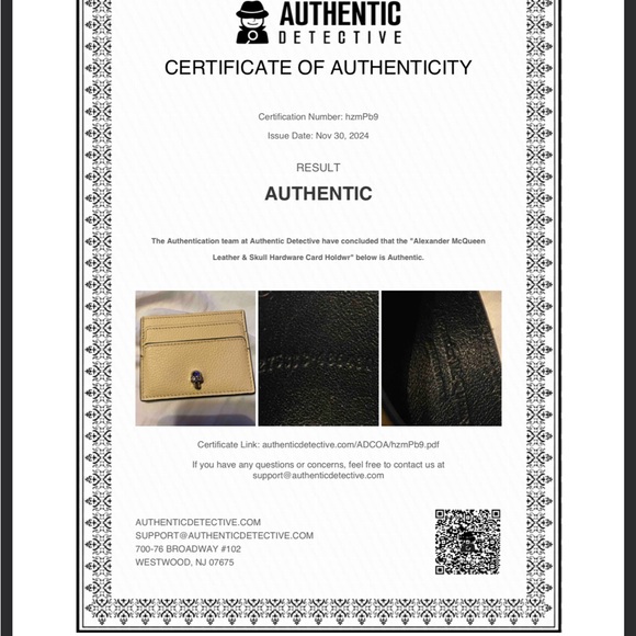 NWOT Alexander McQueen Card Holder - Picture 3 of 13